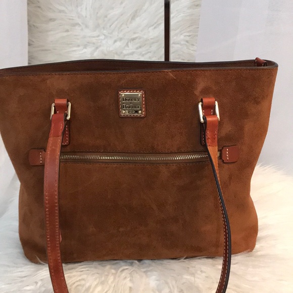 Dooney & Bourke Suede Shopper Bag - Picture 2 of 6